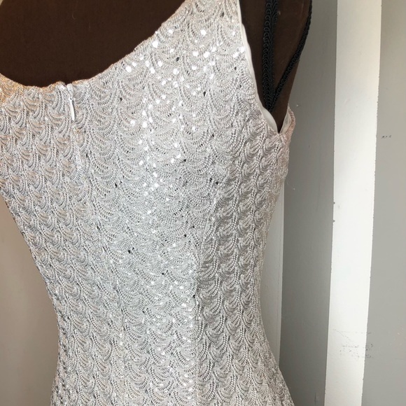 Vintage Silver cocktail dress by Scot McClintock - Picture 9 of 12